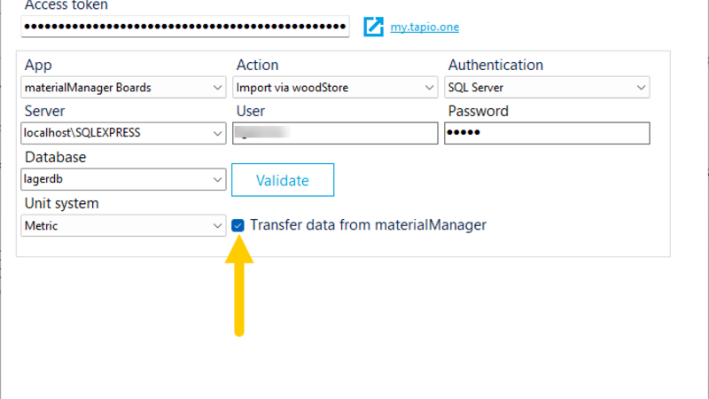 Option to transfer data from materialManager in File Agent Option to transfer data from materialManager in File Agent