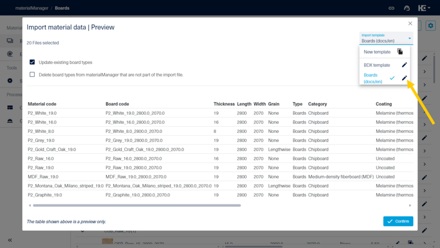 Check the import preview. If necessary you can change the import template.