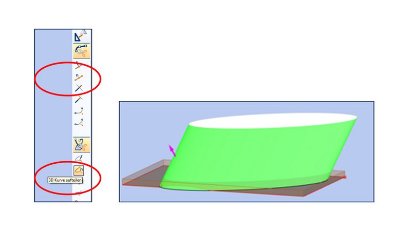 New CAD function in woodWOP 8 "Divide"