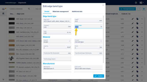 With one click the entry is marked completely