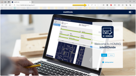 Installing intelliDivide as an app in Microsoft Edge