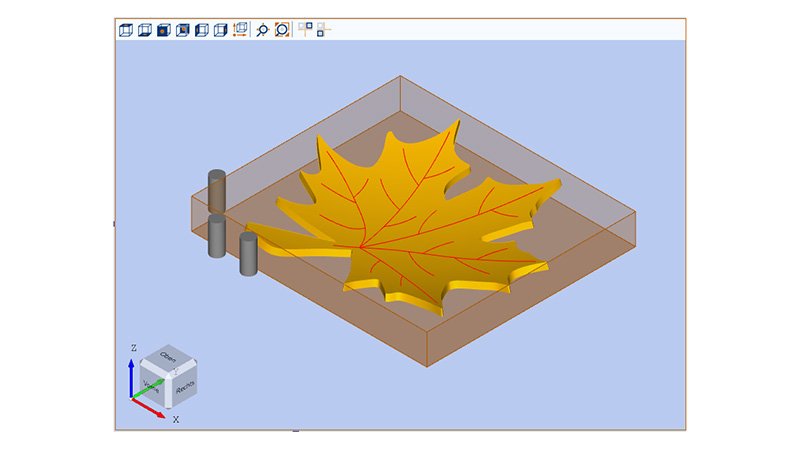 New, interactive element for workpiece viewing - the woodWOP navigation cube