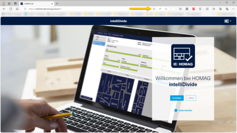 Installation von intelliDivide als App in Microsoft Edge