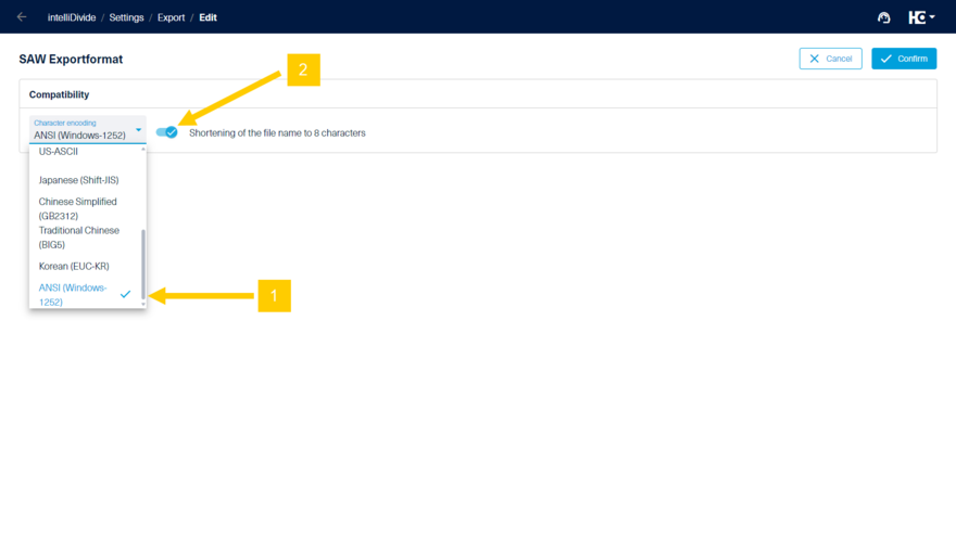 Select "ANSI (Windows 1252)" for CADmatic 3