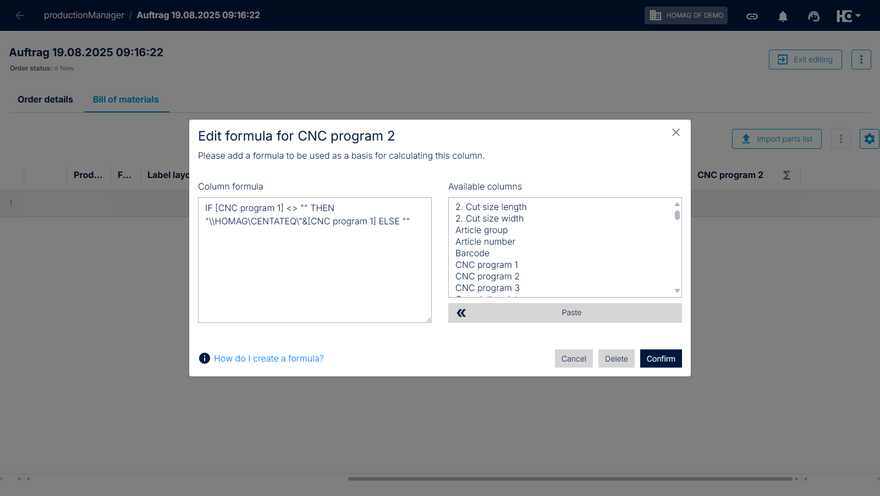 Example: formula for file path