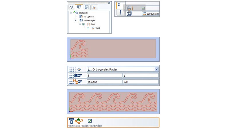 woodWOP 8.1 Fräsungen verbinden woodWOP 8.1 Fräsungen verbinden