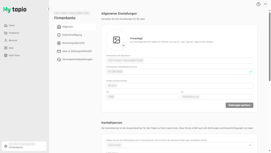 Allgemeine Einstellungen