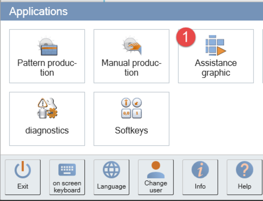 This is how you open the storage dialog from the assistant graphic.