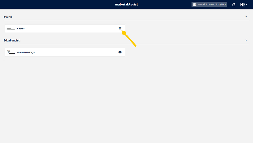 Starting the configuration