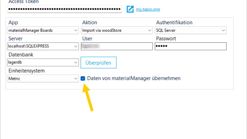 Option Daten von materialManager zu übernehmen im File Agent Option Daten von materialManager zu übernehmen im File Agent