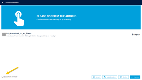 "Delete from Inventory" is now diabled by default 