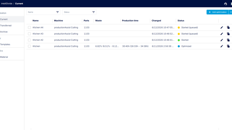 Overview of optimizations with the new queue status – running and pending jobs are displayed transparently. Overview of optimizations with the new queue status – running and pending jobs are displayed transparently.