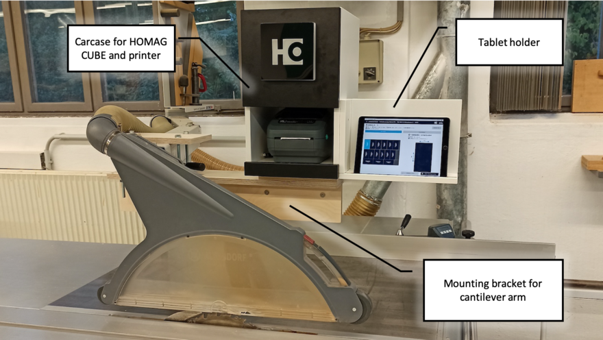 Overview components productionRack Cutting