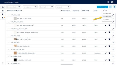 Export your board data as CSV File 